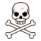 Skull and Crossbones emoji on Emojidex